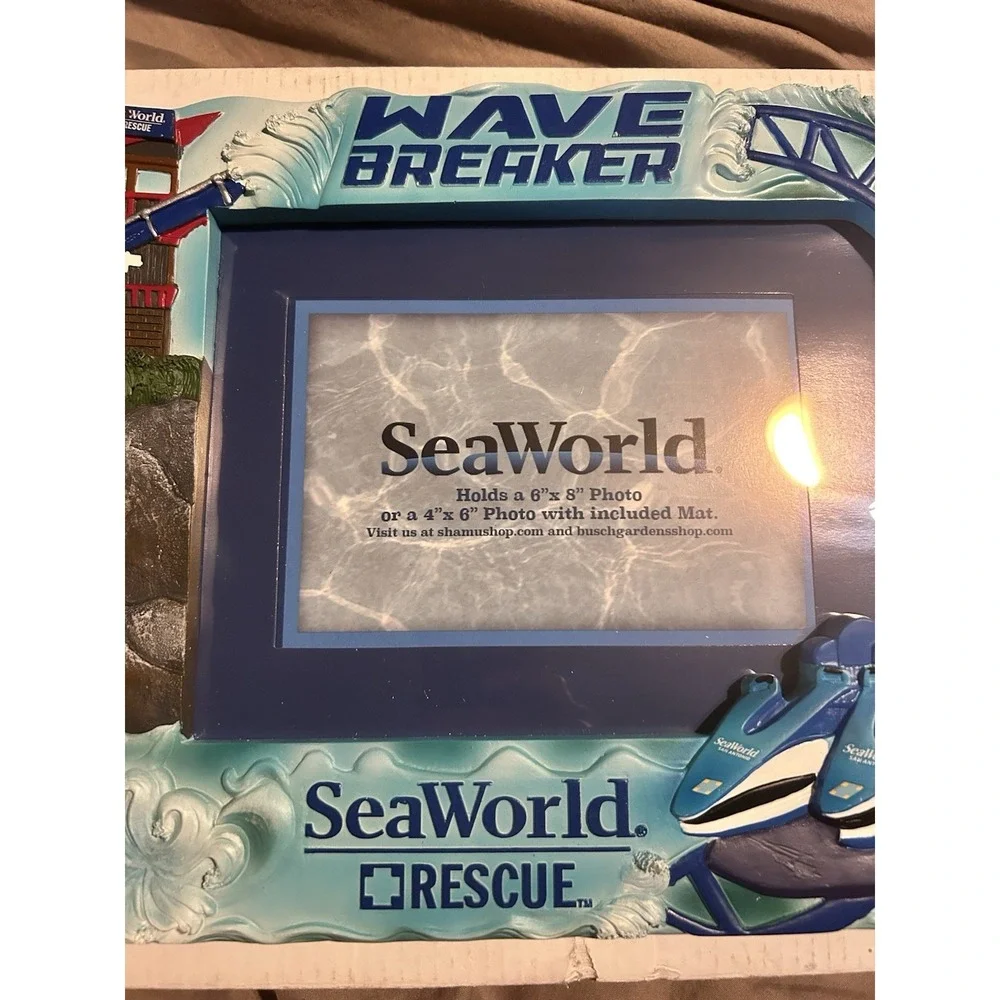 SeaWorld Wave Breaker Rescue Sea World 3D Photo Frame 6x8 4x6 Souvenir New
